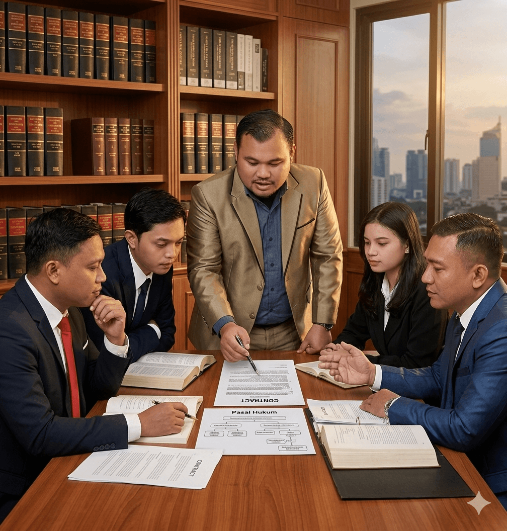 Tim Advokat Ardy Purba Law Firm saat menangani kasus hukum di Tangerang